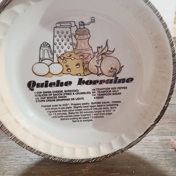 Vintage 80s 1982 Royal China by Jeanette Quiche Lorraine Baking Dish - Picture 1 of 10